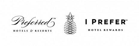 Logo for Preferred Hotels and Resorts and its I Prefer rewards program